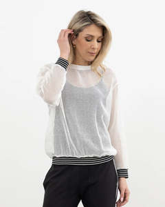 Clothing: X.LAB Stormy Chic Top White
