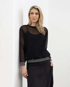 X.LAB Stormy Chic Top Black