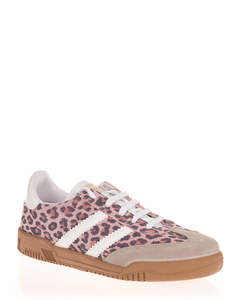 Low Back Sneakers: Plumaflex P35009N Rosa Leopard Low Line Leather Sneaker