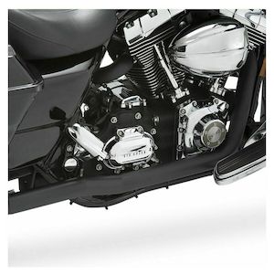 V46799 BLACK DRESSER DUALS HEADER PIPES ONLY HARLEY TOURING 95-08
