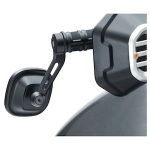 DILLINGER BAR END MIRROR SATIN BLK EACH ku-6657