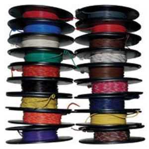 PRIMARY WIRE WHITE/VIOLET 18 GAUGE 100FT SPOOL nwr-97-100