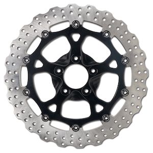 Disc Rotors: PM DISC FR 13.0 FULL FLOATER WAVE DOMINATOR BLK 0133-3059s-b