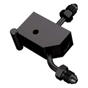 Goodridge: BRAKE MANIFOLD RR FXST 00-06 BLACK gr-pmchd-020zbk