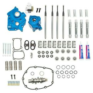 Camshafts: 310-1116A CHAIN DRIVE 540C CAM CHEST KIT WITH CHROME PUSHROD TUBES FOR WATER COOLED 2017-UP M8 MODELS