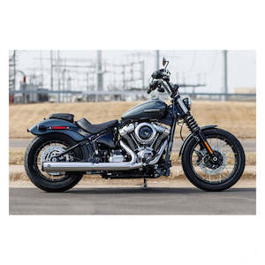 Mufflers: GRAND NATIONAL SLIP-ON MUFFLER FOR 2025 M8 SOFTAIL® STANDARD CHASSIS - CHROME