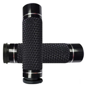 Avon Grips Black Tbw K25 Grips - K25-ano-fly For Select Harley-davidson Motorcycles