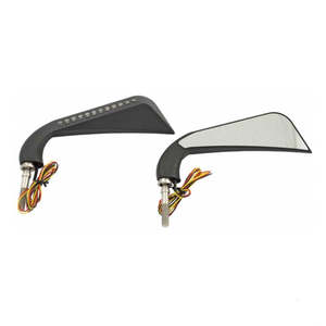 Mirrors: CALIFORNIA LED TURN SIGNAL MIRROR SET. BLACK MS-980605