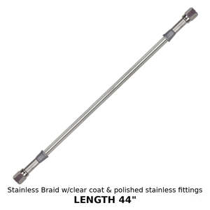 Goodridge: BRAKE LINE SS/CLEAR 44 G/RIDGE gr-30344tc-cl GR-30344TC-CL