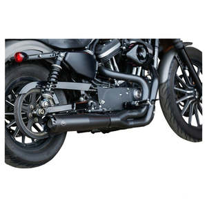 S&S CYCLE BLACK SUPERSTREET 2:1 EXHAUST SYSTEM - 550-0951 FOR 2007-2013 HARLEY-D&hellip;