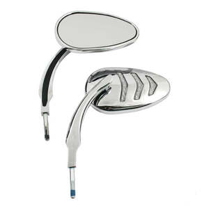 MIRROR SET BILLET LED TURNSIGNAL CHROME ms-980744 MS-980744