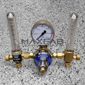 Harris 821 Argon Regulator - Twin 30lpm Flowmeters