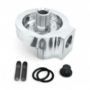Mazda FD Rx7 Billet Oil Filter Pedestal 1/8NPT Sensor Port