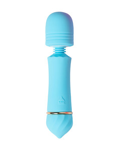 Products: Share Satisfaction Flexi Head Mini Wand - Aqua - Max Play