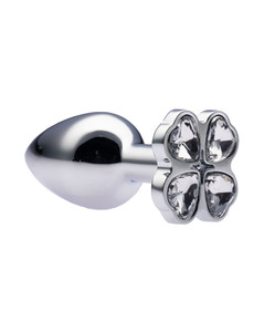 Kinki Range Flower Gem Butt Plug - 7.1 cm - Small - White - Max Play