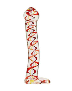 Lucent Inner Spiral Glass Dildo - Max Play