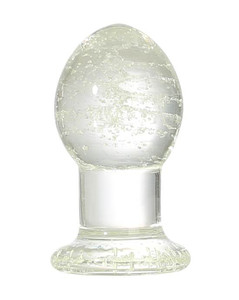Lucent Glow in the Dark Globe Glass Butt Plug - Max Play