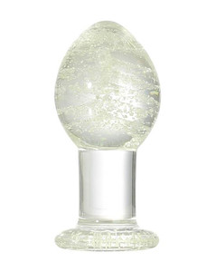 Lucent Glow in the Dark Globe Glass Butt Plug - Max Play