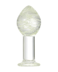 Lucent Glow in the Dark Globe Glass Butt Plug - Max Play