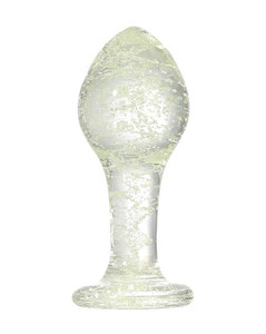 Lucent Glow in the Dark Globe Glass Butt Plug - Max Play