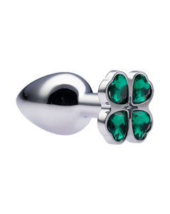 Kinki Range Flower Gem Butt Plug - 7.1 cm - Small - Green - Max Play