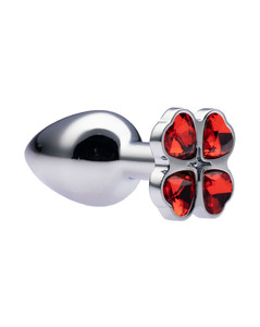 Kinki Range Flower Gem Butt Plug - 7.1 cm - Small - Red - Max Play
