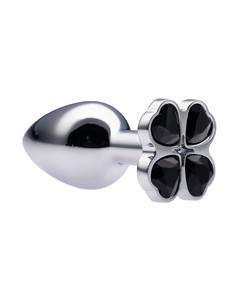 Kinki Range Flower Gem Butt Plug - 7.11 cm - Small - Black - Max Play