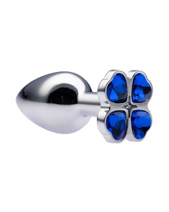 Kinki Range Flower Gem Butt Plug - 7.11 cm - Small - Blue - Max Play