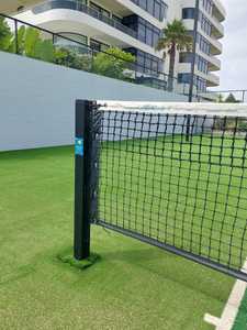 Tennis: Elite Aluminium Square Posts: Plated 80 x 80