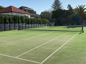 Tennis: Elite 3/4 Drop 40ft Tennis Net