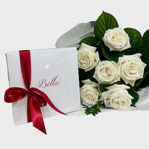 Six Stunning Roses with Bella Chocolate 5 -19th February
