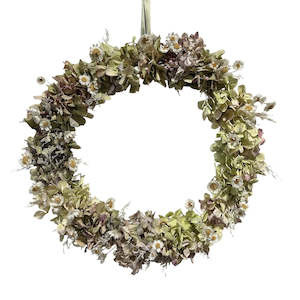 100: Cottagey Hydrangea Wreath