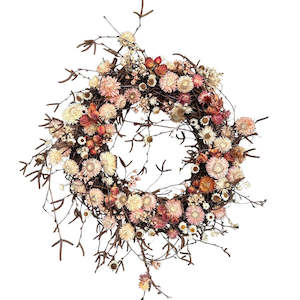 Pink Wild Birch Wreath