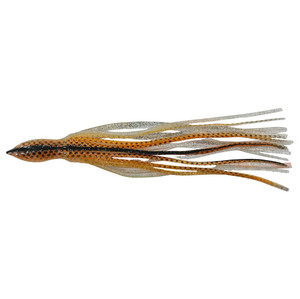 Replacement Skirt - Orange + Silver Mayhem Lures