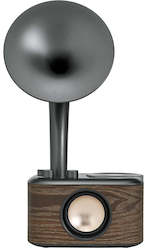 Sangean Radios: Sangean WR-45 FM/BT radio wooden cabinet, bass horn, Bluetooth, 36Hr rechargeable battery.