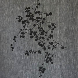 Beach Penny Shades Flint/Black - Fabrics and Homewares at McKenzie House NZ