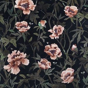 Products: Peonia Velvet Midnight - Fabrics and Homewares at McKenzie House NZ