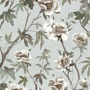 Products: Peonia Linen Duck Egg - Fabrics and Homewares at McKenzie House NZ