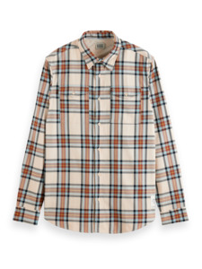Scotch & Soda - Flannel Check Shirt - Beige Check