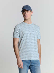 No Excess: No Excess - Crewneck Melange T-Shirt - Cloud