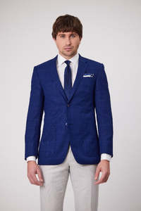 Savile Row - Asher Navy Check Jacket