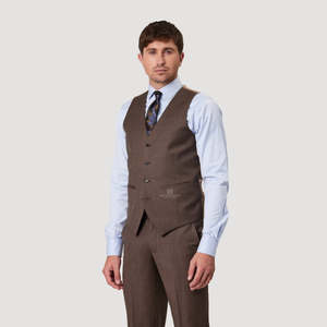 Saville Row: Savile Row - Saul Vest - Latte Brown