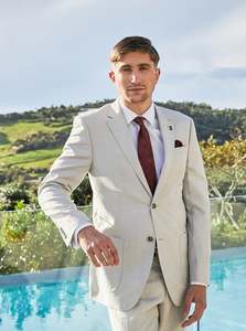 Savile Row - Asher/Jesse Linen Suit - Salt
