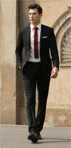 Saville Row: Savile Row David/Jesse Suit - SSA8 - Black