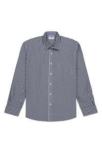 Cambridge - Edmund Check Shirt - Navy/White