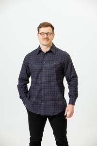 Clearance Collection: Lichfield - Double Pocket Vonella Shirt- Brown Check
