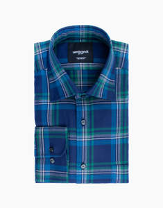 Clearance Collection: Rembrandt - Sinatra Shirt - Blue & Green Flannel