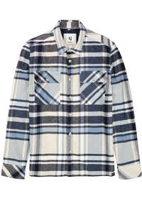 Clearance Collection: Garcia - Mens Flannel Overshirt - Kit Blue