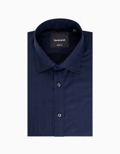 Rembrandt: Rembrandt - Barbican Shirt - Navy Jacquard