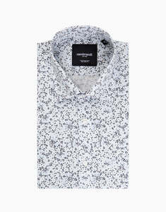 Rembrandt - Sinatra Shirt - White/Blue Floral